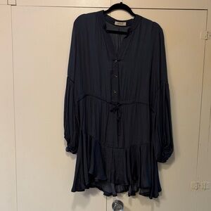 Midnight Blue Flowy Dress